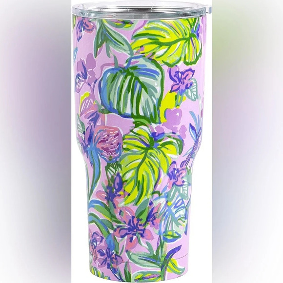 Lilly Pulitzer Other - LILLY PULITZER Mermaid in the Shade Stainless‎ Steel Insulated Tumbler with Lid